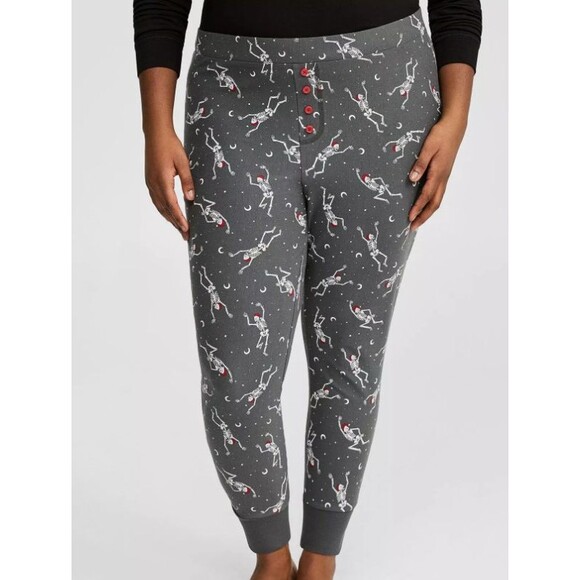 NWT Torrid Dancing Santa Skellies Sleep Leggings Size 2X Christmas Holid… - Picture 1 of 7